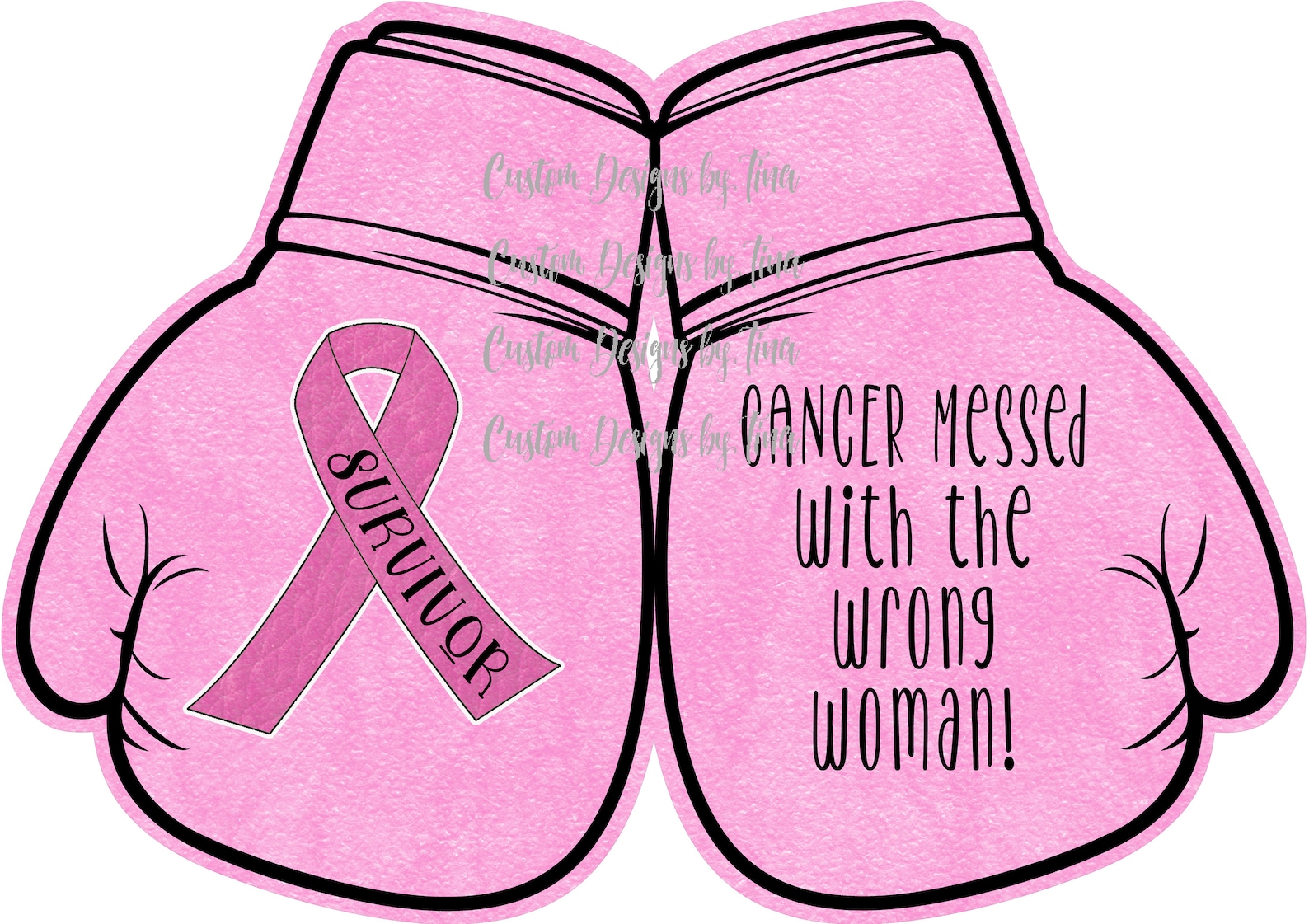 5 Design Options Boxing Gloves Surviving Cancer Instant Etsy