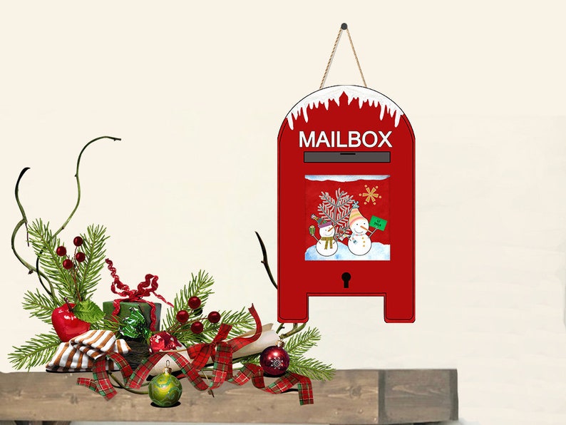 Mailbox With Square Inserts Includes 2 Designs Digital Etsy