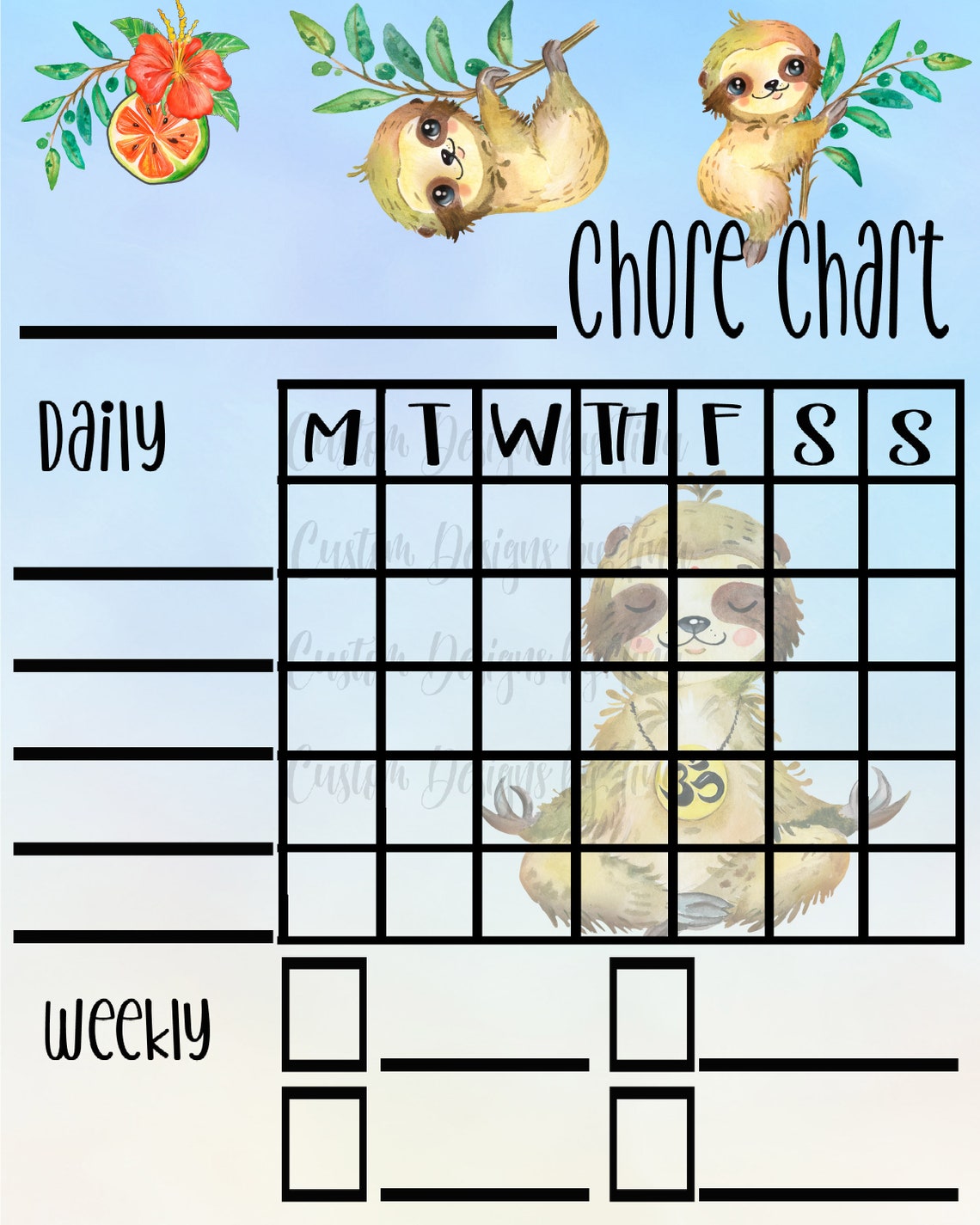 Chore Chart Bundle 2 Dry Erase Boards 6 Design Options Etsy