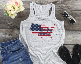God Bless America Shirt - 4th Of July Shirt - Patriotic Tank Top - Patriotic Shirt - American Flag Shirt - United States Shirt