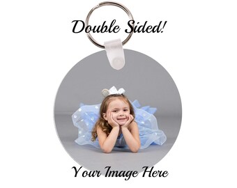 Custom Photo Keychain - Picture Keychain - Custom Keychain - Double Sided Photo Keychain - Dance Bag Tag - Dance Recital Gift