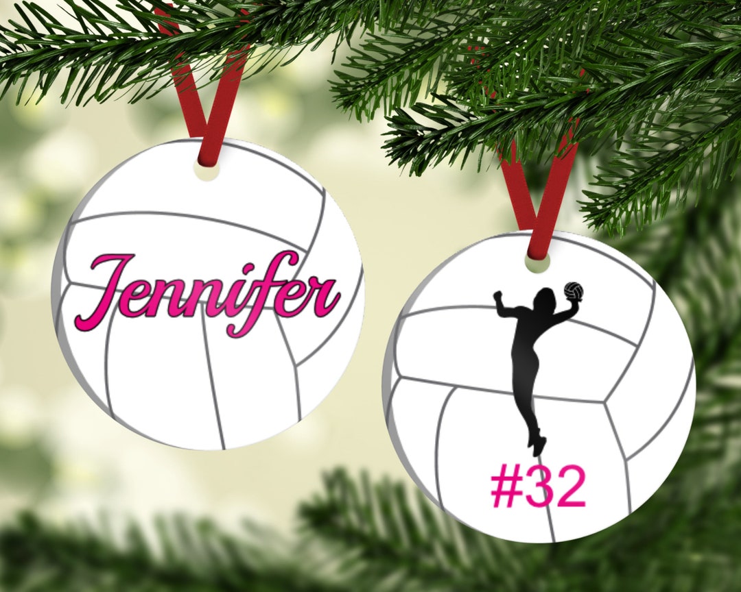 Volleyball Ornament Volleyball Player Ornament Volleyball Etsy