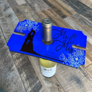Custom Wedding Gift - Personalized Wedding Gift - Wine Holder - Wine Caddy - Wine Glass Holder - Wedding Gift Idea - Wine Lover Gift
