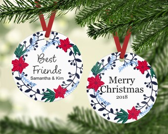 Best Friends Ornament - Friends Ornament - Gift For Friend - Gift For Her - Best Friend Gift - Best Friends Christmas Ornament - Friend Gift