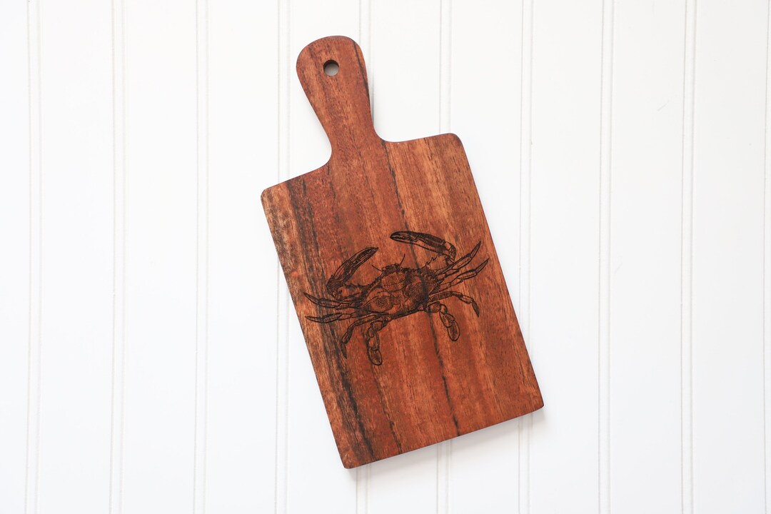 Blue Crab Cutting Board Blue Crab Kitchen Decor Blue Crab Cheese Board