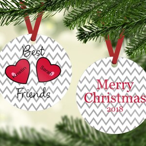 Best Friends Ornament - Friends Ornament - Gift For Friend - Gift For Her - Best Friend Gift - Best Friends Christmas Ornament - Friend Gift