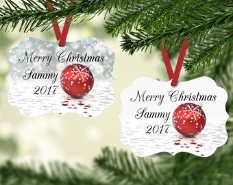 Personalized Ornament - Family Ornament - Christmas Ornament - Baby's First Christmas Ornament - Custom Ornament - Keepsake