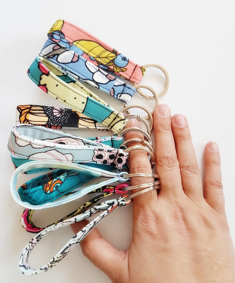 Wristlet keychain key wrist strap keychain bracelet Etsy