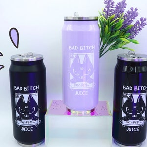 Bad Bitch Juice Reusable Cold and Hot Thermos: 17 0z