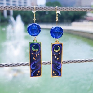 Summer Nights Japanese Wind Chime Earrings