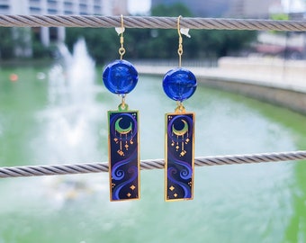 Summer Nights Japanese Wind Chime Earrings