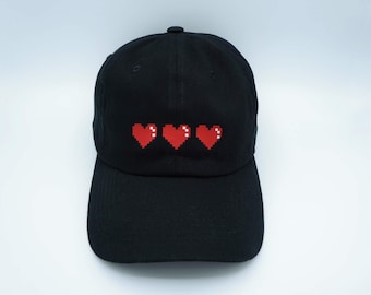 8-bit Egg Hat – Pixel Embroidered Gamer Cap | Yoshi Egg Inspired Dad ...
