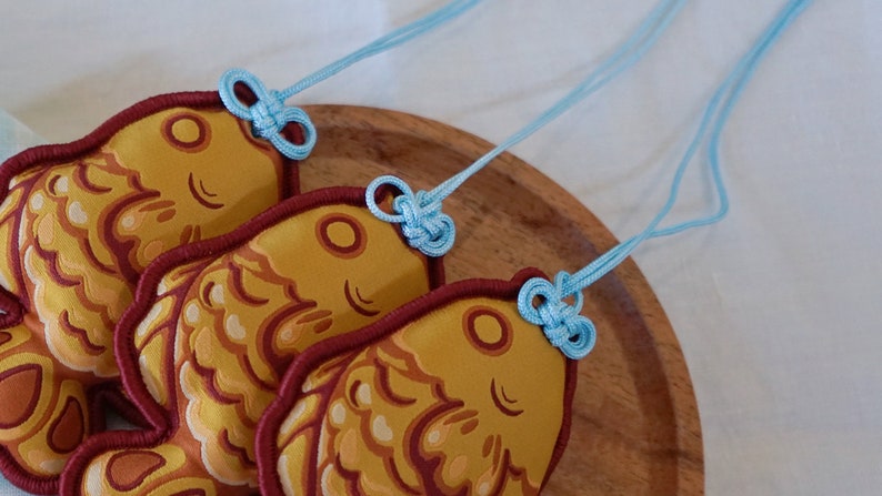 Glück Taiyaki Omamori | Geschenk für Familie und Freunde Bild 5