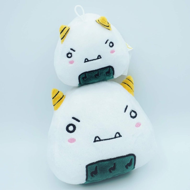 Onigiri Rice Ball Plushies Keychain and Plush Toy | Etsy