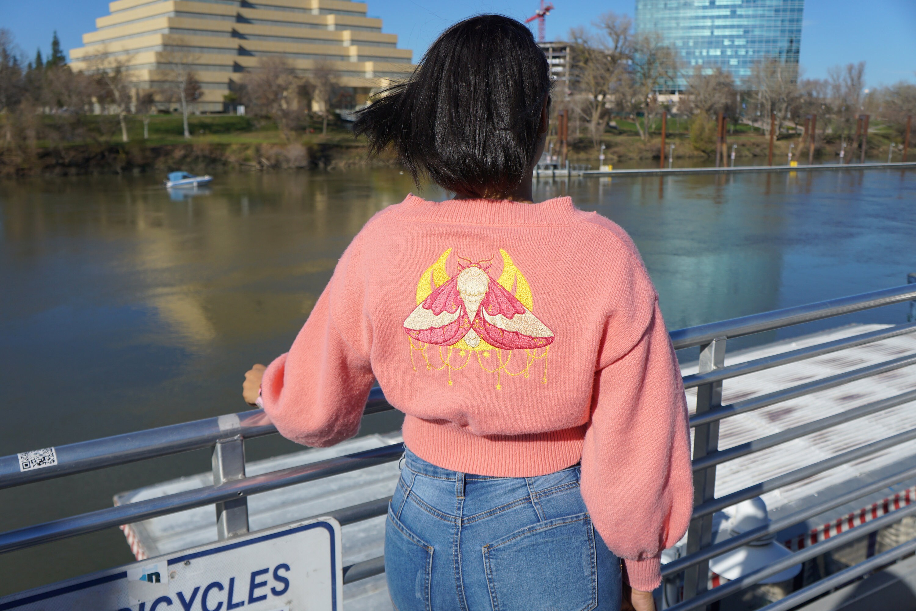 Rosy Maple Moth Knit Crop Top Cardigan With Bishop Sleeves - Etsy