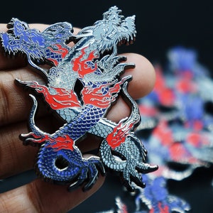 Double Dragon Enamel Pin