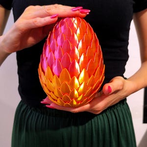3d Printed Dragon Egg, Articulated Dragon Egg Toy, Baby Dragon Egg Desk Decor, Kids Learning Toy, Dragon Fidget Toy For Kids