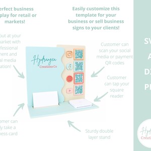 Square Reader Dock Laser File SVG | Market Craft Show Display | Scan to ...