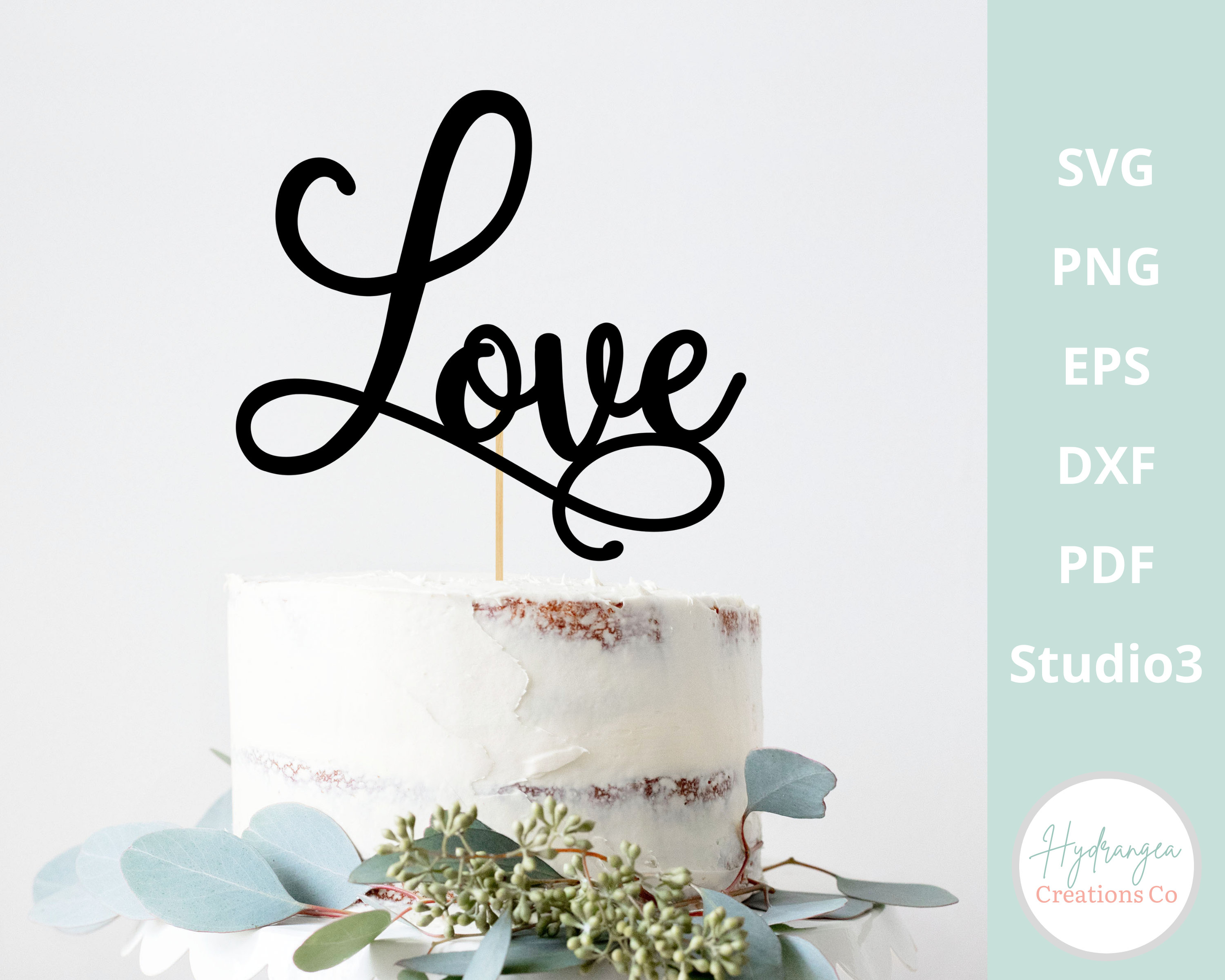 Love Letter Edible Cake Wrap or Paper Airplane Cake Topper 