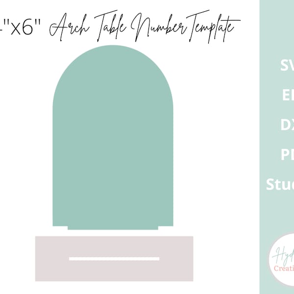 Arch Table Numbers SVG Wedding Table Decor - Acrylic Wood Template - Wedding Signage DXF PNG Eps Glowforge Cricut Laser Cut File