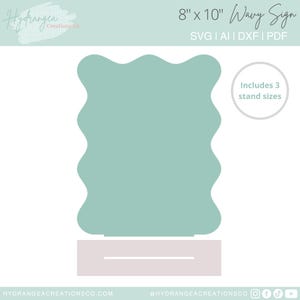 Drankbord met standaard SVG | Golvend retro groovy bord, Glowforge lasergesneden bestand, bruiloft tabelsjabloon, kenmerkend drankje barmenu, sociale media