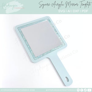 File in formato SVG con taglio laser a specchio acrilico, logo quadrato, salone di bellezza tenuto in mano, Lash Tech, trucco personalizzato, sposa, damigella d’onore, madre figlia