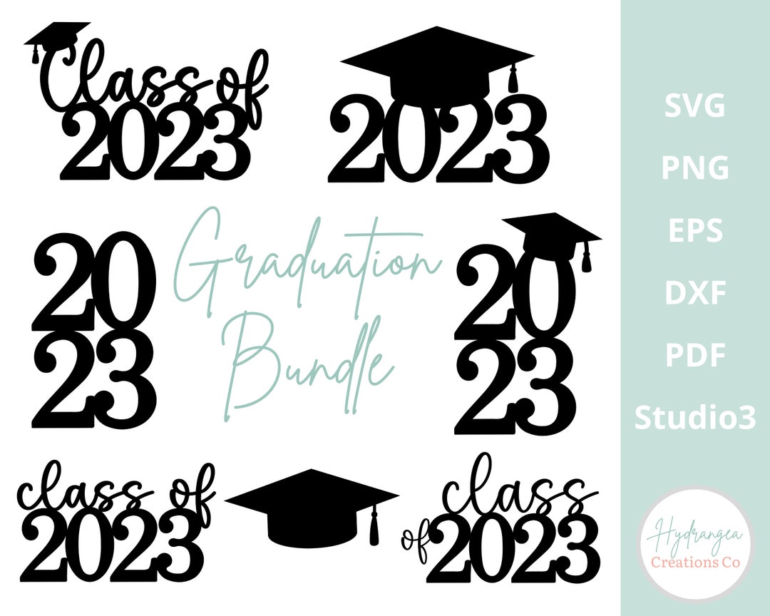 Graduation Cap Bundle SVG Class of 2023 Congrats Senior College Grad