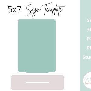 Rechthoekig bord met standaard sjabloon 5 x 7" SVG bruiloft Bar menu tabelnummer sociale Media DXF Eps Pdf Glowforge Cricut lasergesneden bestanden