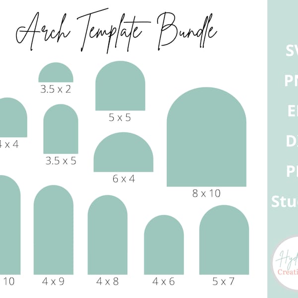 Arch Template SVG Boho Wedding Chiara Arch Sign, Invitation, Table Number, Bar Sign DXF PNG Eps Cricut Laser Cut File