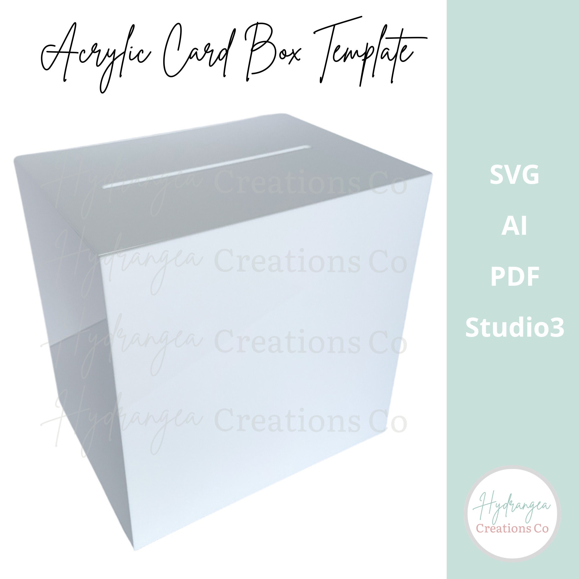 Ginger Ray Clear Acrylic Card Holder Box