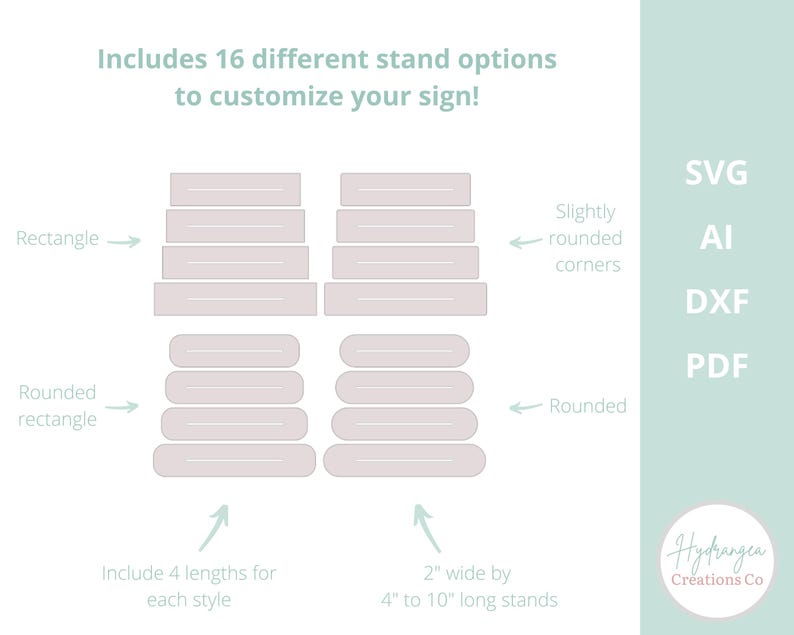 Half Arch Sign Bundle With Stand Laser Cut SVG File Template | Bar Menu ...