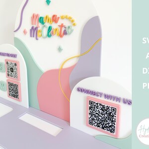 Square Reader Dock Laser File SVG | Market Craft Show Display | Scan to ...