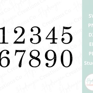 May include: A set of black numbers, 1 through 0, in a serif font. The numbers are arranged in two rows, with the numbers 1 through 5 in the top row and 6 through 0 in the bottom row.