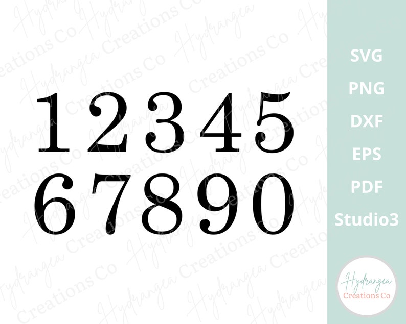 May include: A set of black numbers, 1 through 0, in a serif font. The numbers are arranged in two rows, with the numbers 1 through 5 in the top row and 6 through 0 in the bottom row.