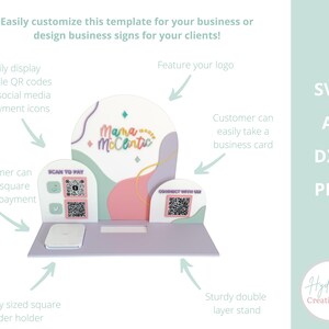 Square Reader Dock Laser File SVG | Market Craft Show Display | Scan to ...