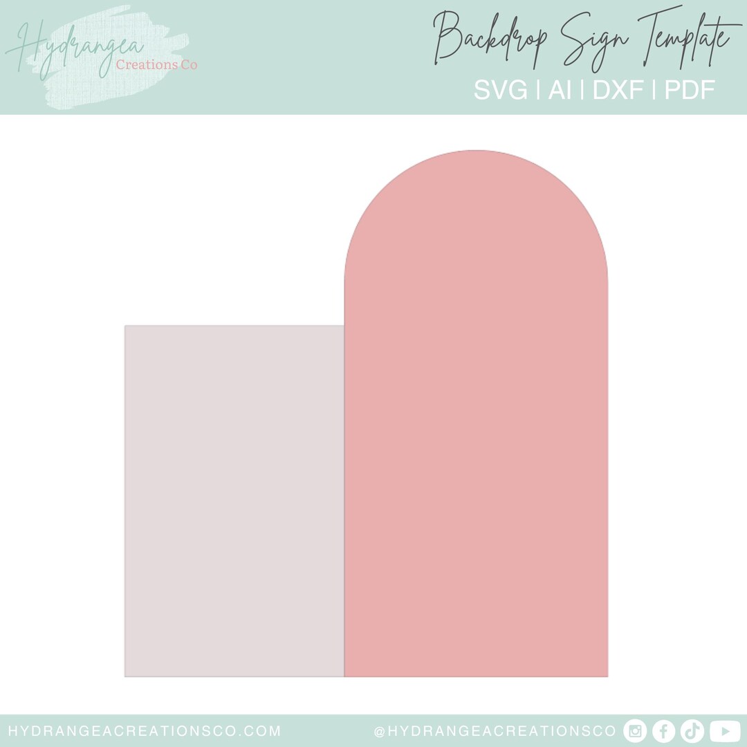 Seating Chart Welcome Sign Arch Rectangle Backdrop Template SVG ...