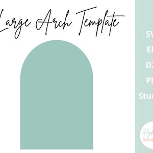 Large Arch Template SVG Boho Wedding Chiara Arch Sign 40cm x 60cm Arch Wall Decal - DXF PNG Eps Pdf Cricut Laser Cut File