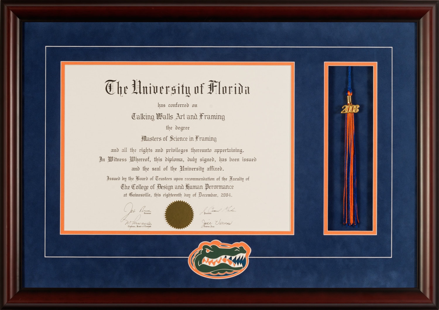 University of Florida Diploma Frame With Tassel Etsy