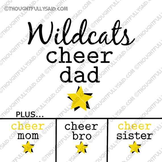 Cheer Dad Plus Mom Bro Sister Svg Dxf Eps Png Cut File Etsy
