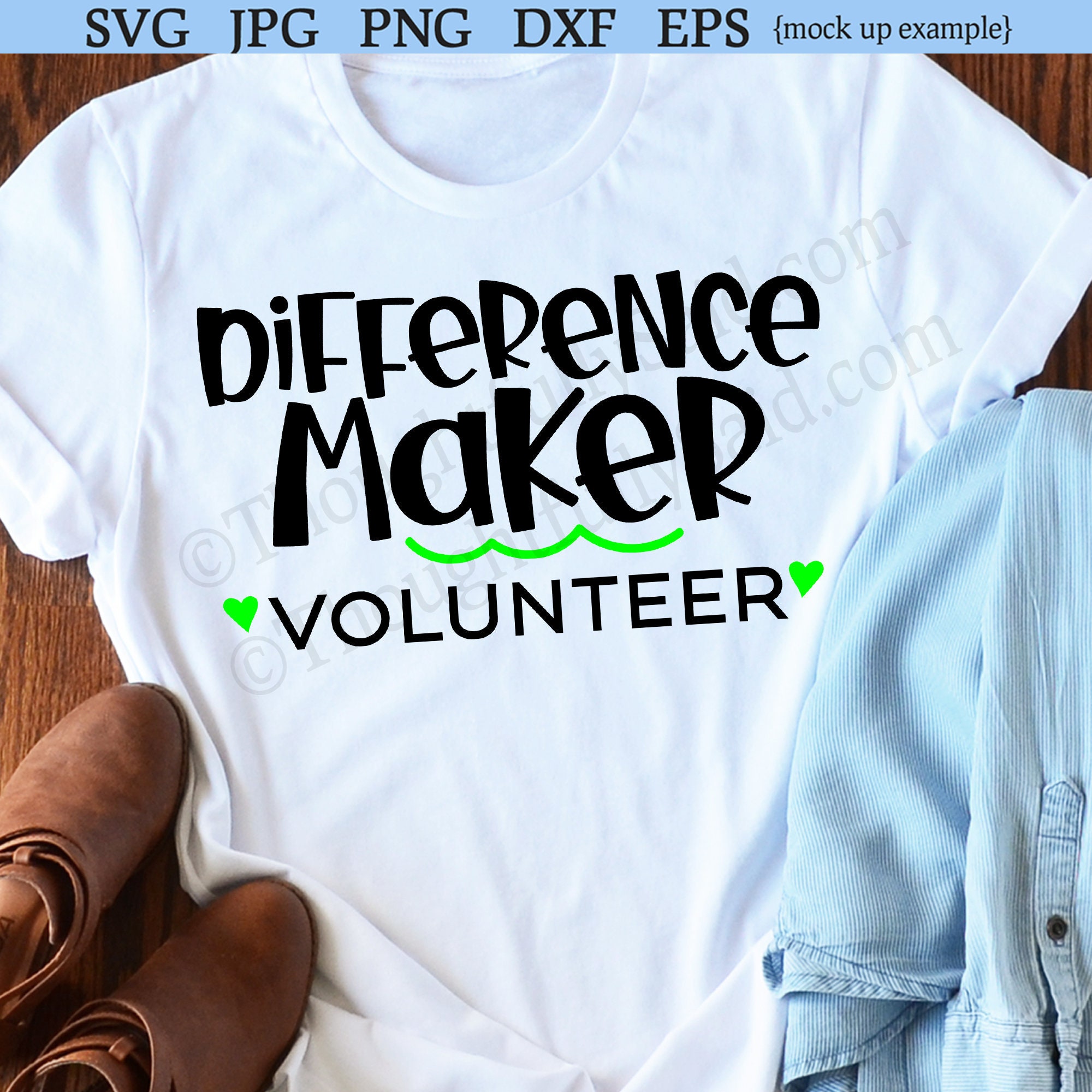 Download Difference Maker Volunteer Svg Jpg Dxf Png Eps Vector Die Etsy
