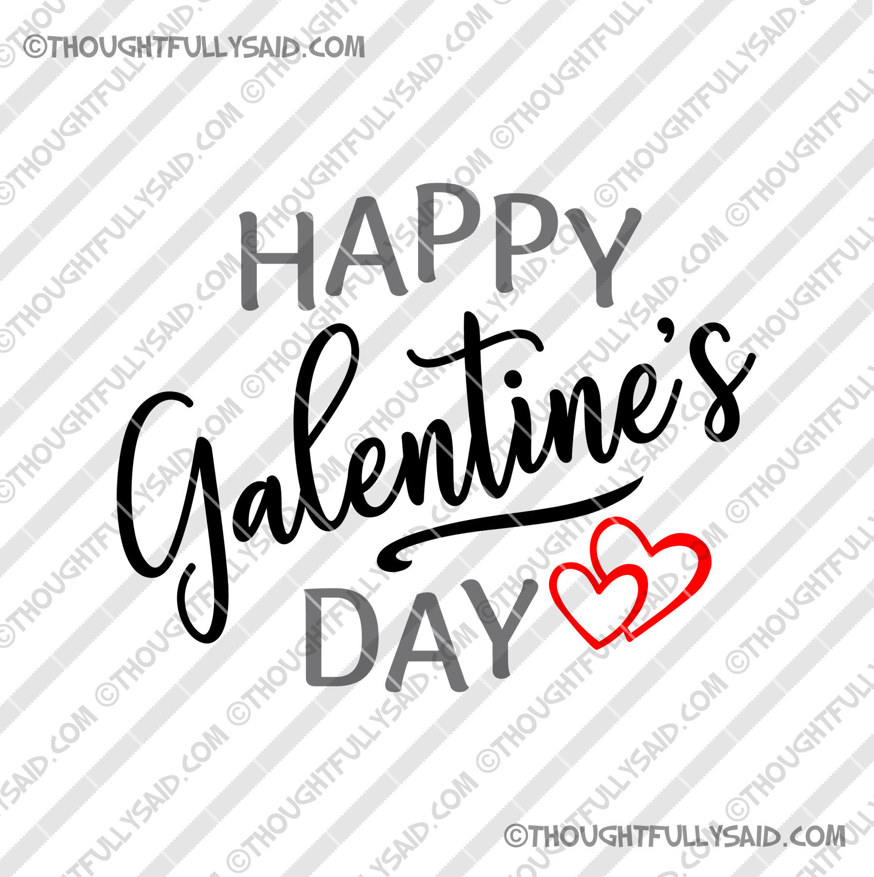 Happy Galentines Day SVG dxf png eps design files die cut Etsy