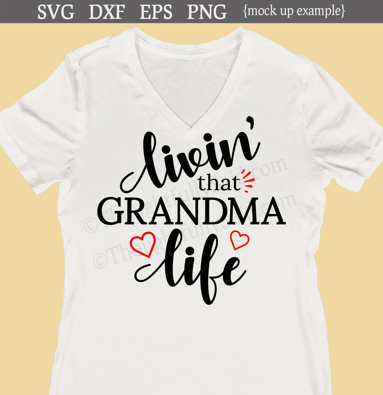Download Livin That Grandma Life Svg Dxf Png Eps Vector Cutting File Etsy