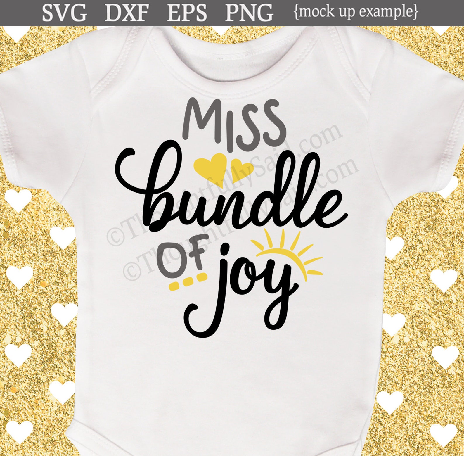Download MISS Bundle of Joy SVG design die cut file dxf png eps | Etsy