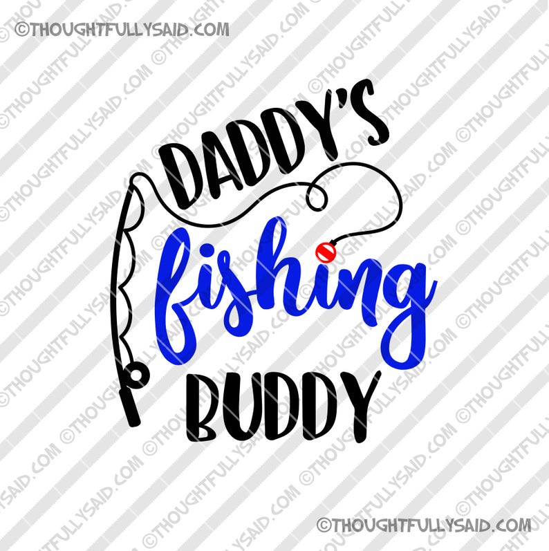 Download Daddy's Fishing Buddy SVG design and buddies jpg dxf | Etsy