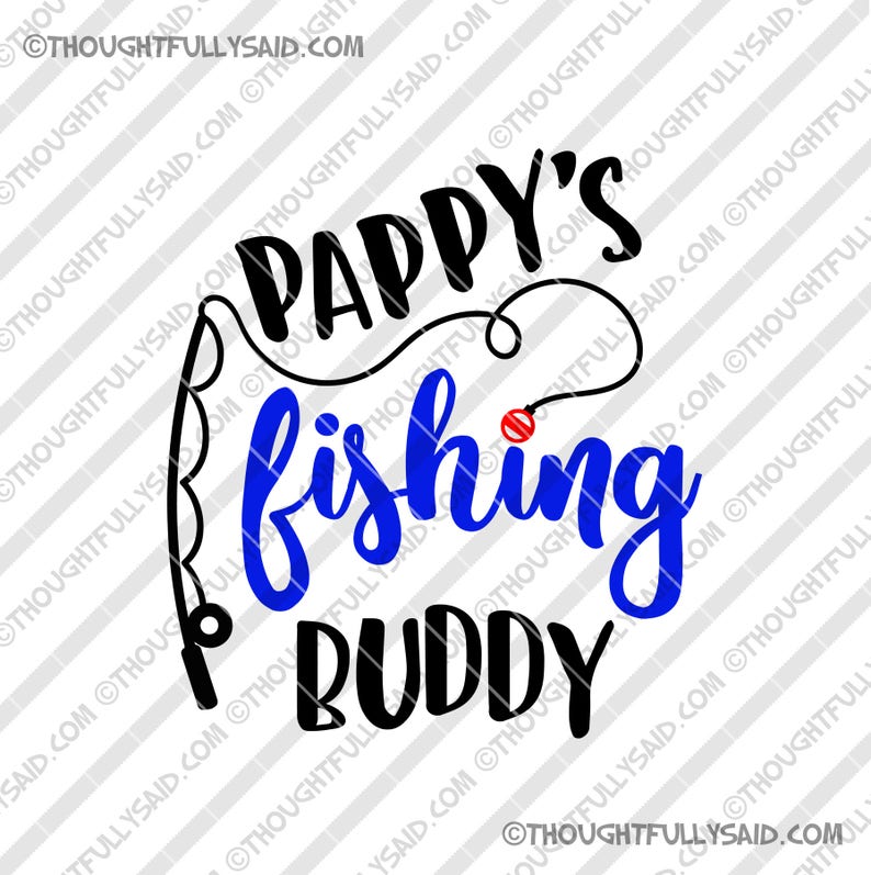 Download Pappy's Fishing Buddy SVG design dxf png eps die | Etsy