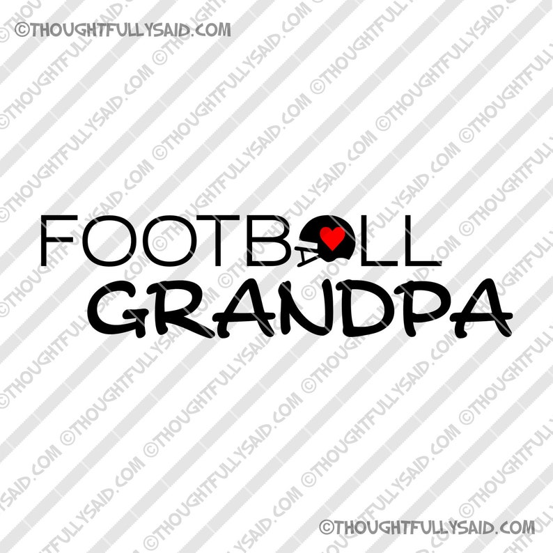 Download Football Grandpa SVG dxf eps png vector cut files football ...