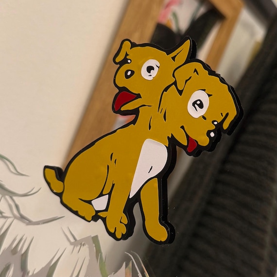 Double Headed Dog Cartoon