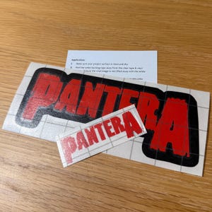 Pantera Premium Permanent Vinyl Label