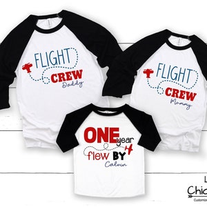 Airplane Birthday Shirt, First Birthday Family Matching Airplane Shirts, Flight Crew Birthday, Birthday Boy Party Themes, Aviation