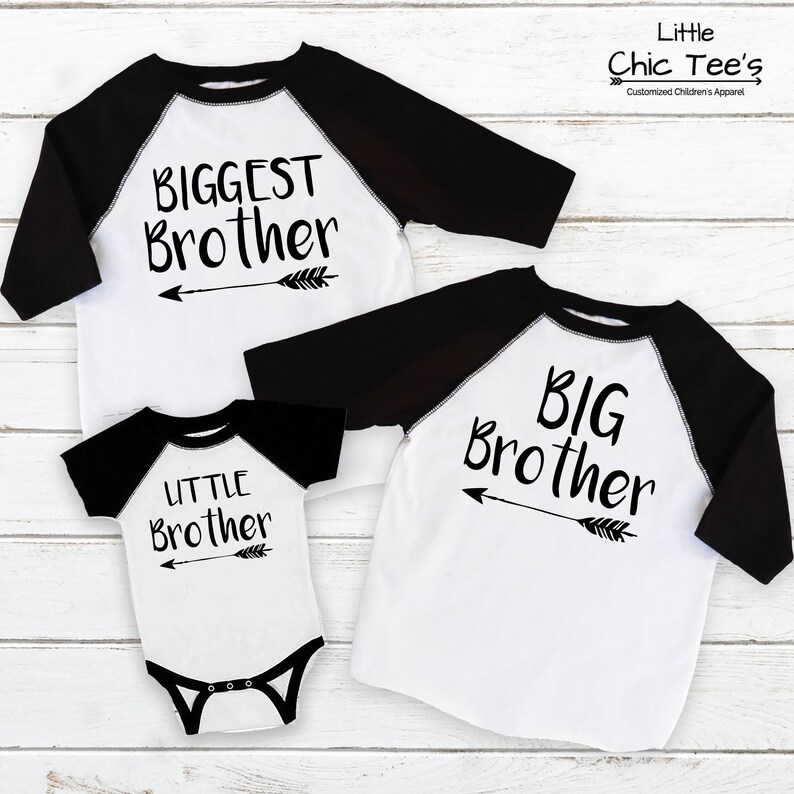 Biggest Brother Shirts Big Middle Little Shirts Big Brother - Etsy